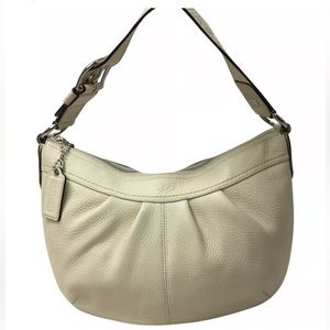 Large Coach pleated hobo bag